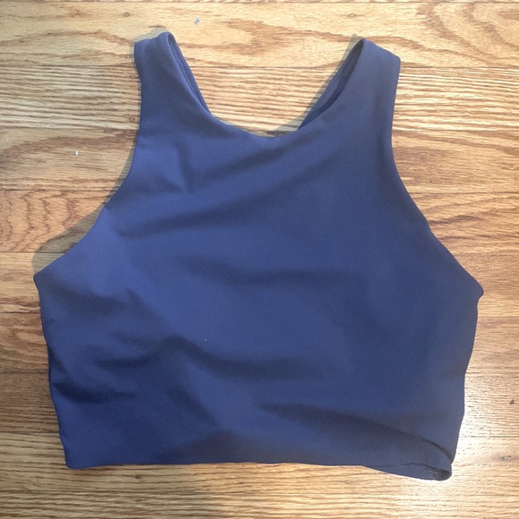 Athleta Conscious Crop tank bra for A-C cups - Medieval Violet - Picture 2 of 6
